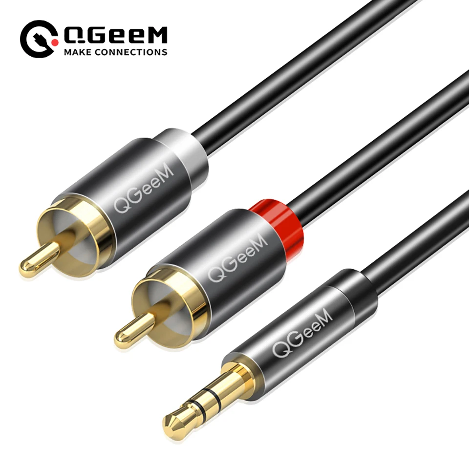 Home Cinema Dvd - Câble RCA QGeeM 2RCA vers 3.5mm,
