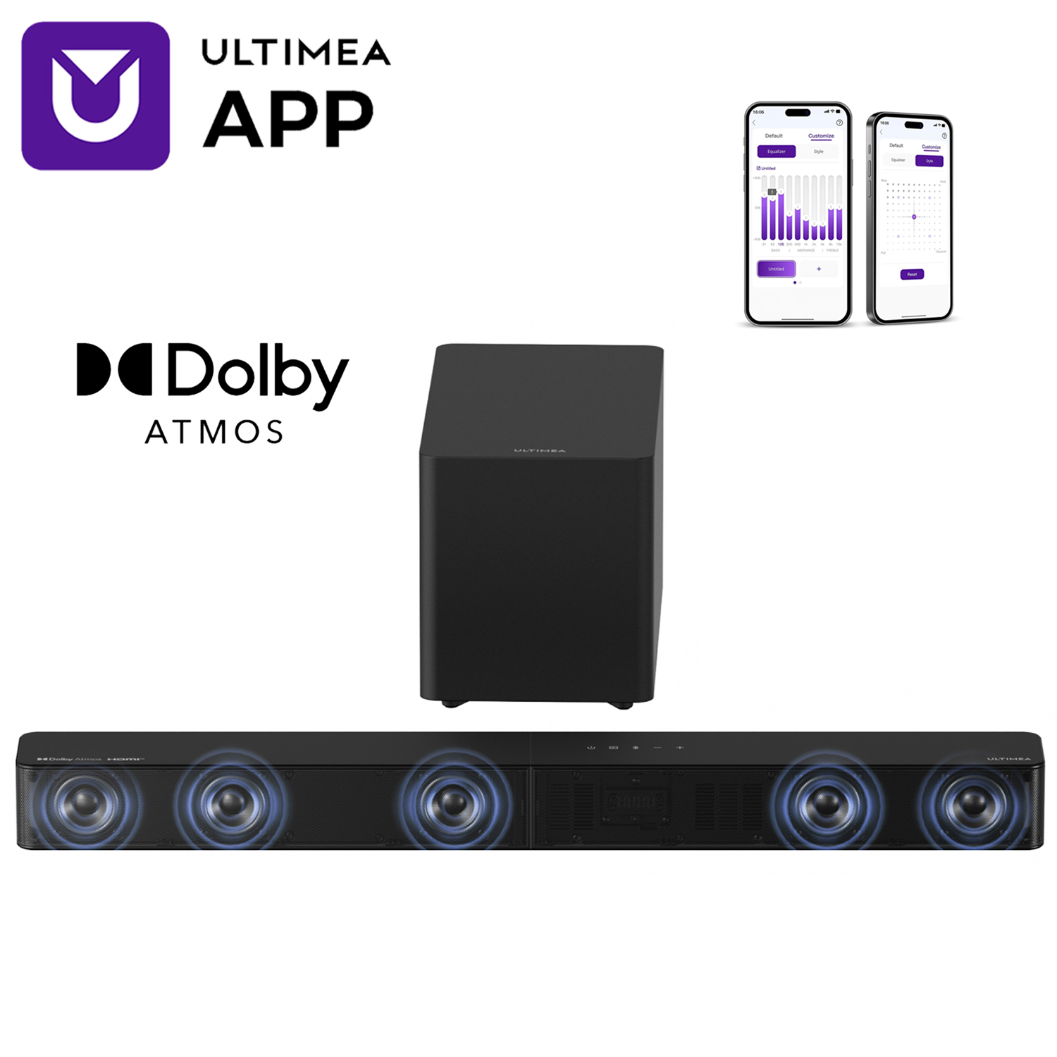 Home Cinema Dolby Atmos - Barre de son ULTIMEA 5.1 canaux