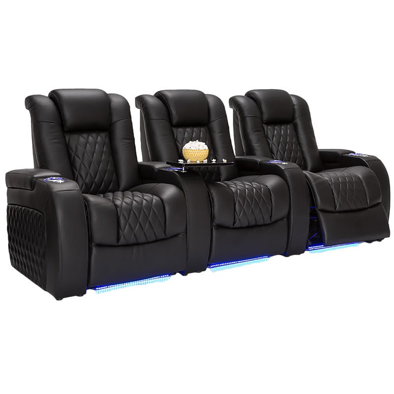 Home Cinema Recliner Chairs - Canapé de cinéma moderne en cuir