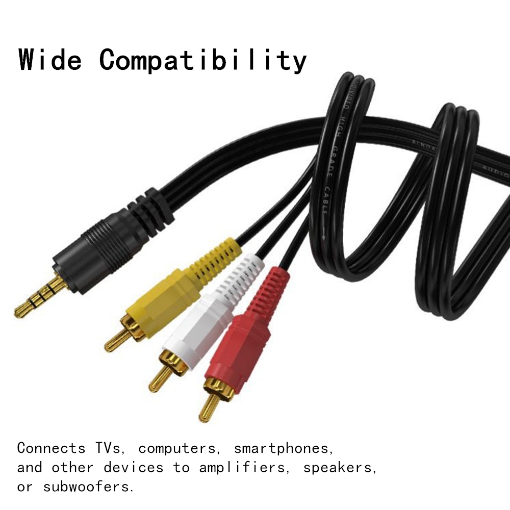 Home Cinema Installation - Câble Audio-vidéo RCA 3.5mm à 3
