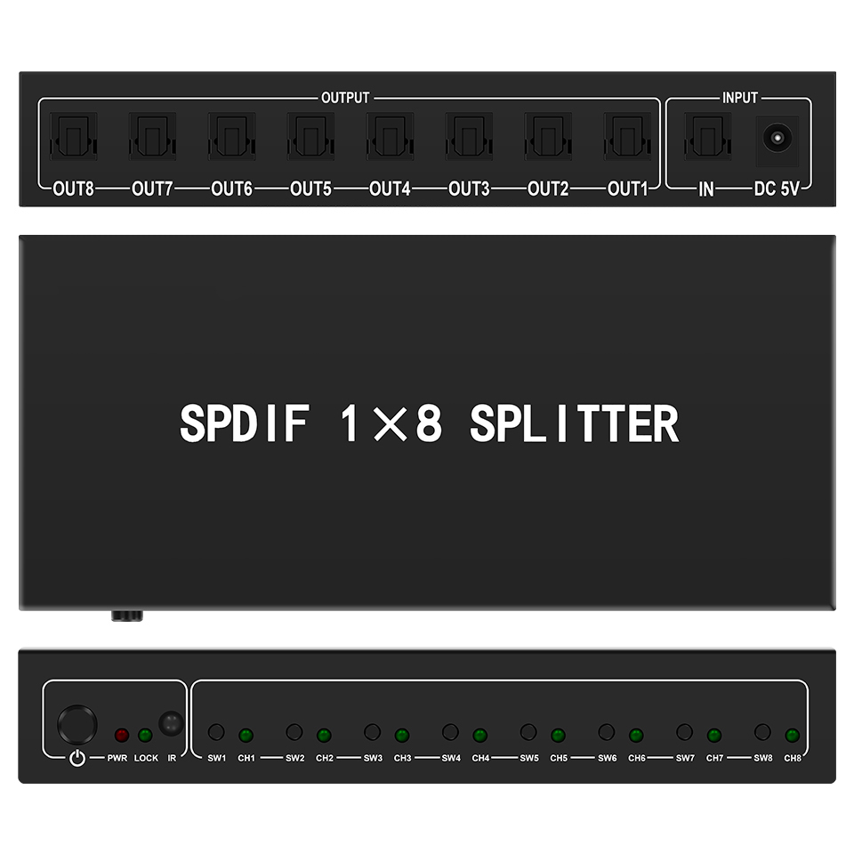 Home Cinema Dvd - Répartiteur Audio optique, répartiteur numérique Toslink