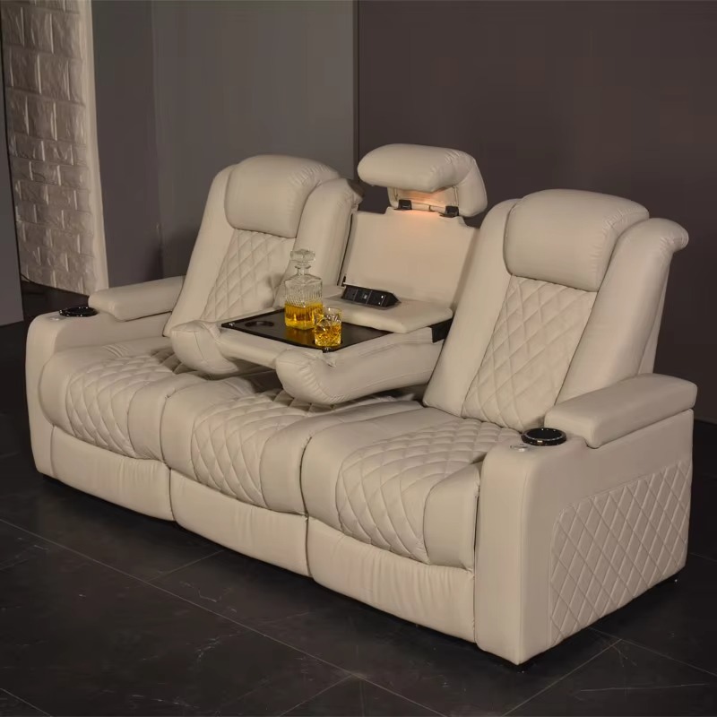Home Cinema Recliner Chairs - Canapé de cinéma électrique 3 places
