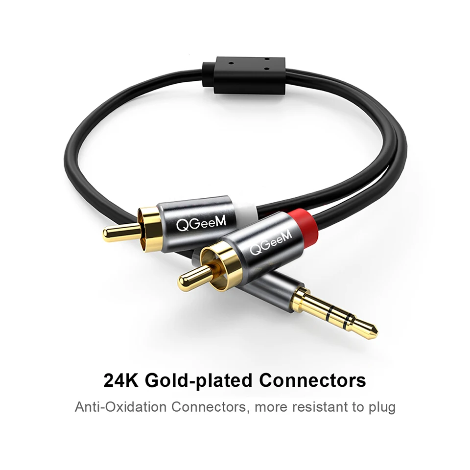 Câble RCA QGeeM 2RCA vers 3.5m - Home Cinema Dvd avis et prix