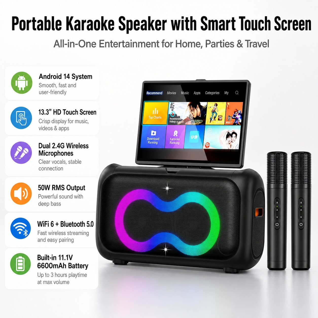 Machine de karaoké portable OE - Home Cinema System avis et prix