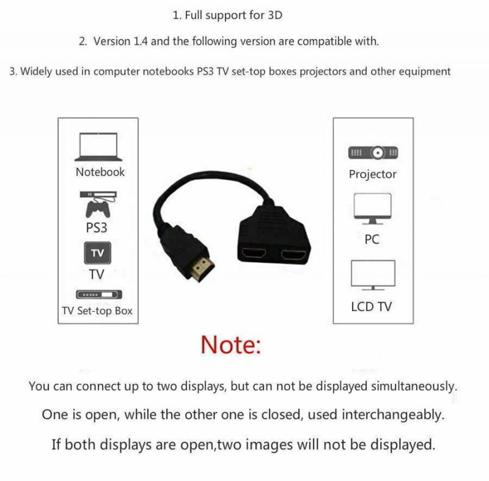 Câble répartiteur HDMI double  - Home Cinema With Projector avis et prix