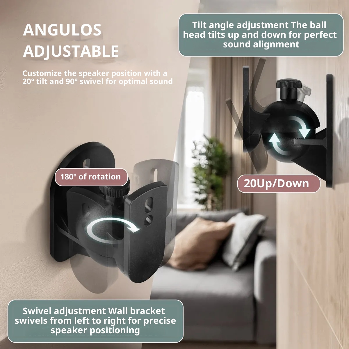 Supports de haut-parleurs mura - Home Cinema Logitech Z906 avis et prix