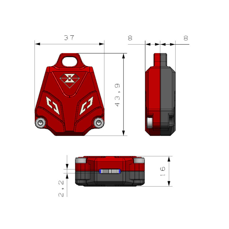 Coque de clé de moto Spirit Be - Home Cinema Yamaha avis et prix